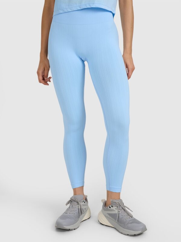 33f1e8fcabc59fa61dc0503cbd72ff22eb7c8c2f 4F Legginsy treningowe bezszwowe damskie - niebieskie