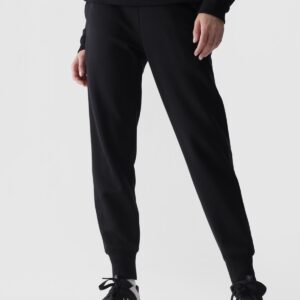 4F Spodnie dresowe joggery damskie - czarne