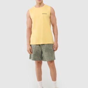 4F Tank top oversize męski - żółty