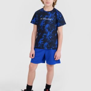 4F T-shirt sportowy szybkoschnący chłopięcy - multikolor 122/128 (6-8 lat)