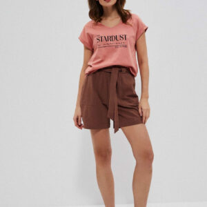 Gładkie szorty z bawełny