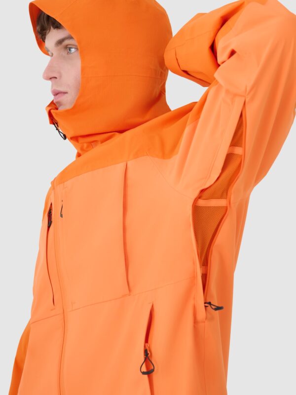 4F Kurtka trekkingowa membrana 10000 męska - pomarańczowa