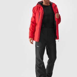 4F Kurtka narciarska membrana 10000 męska - czerwona