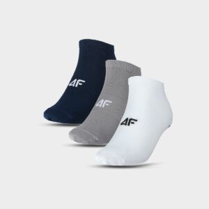 4F Skarpetki casual przed kostkę (3-pack) męskie - multikolor