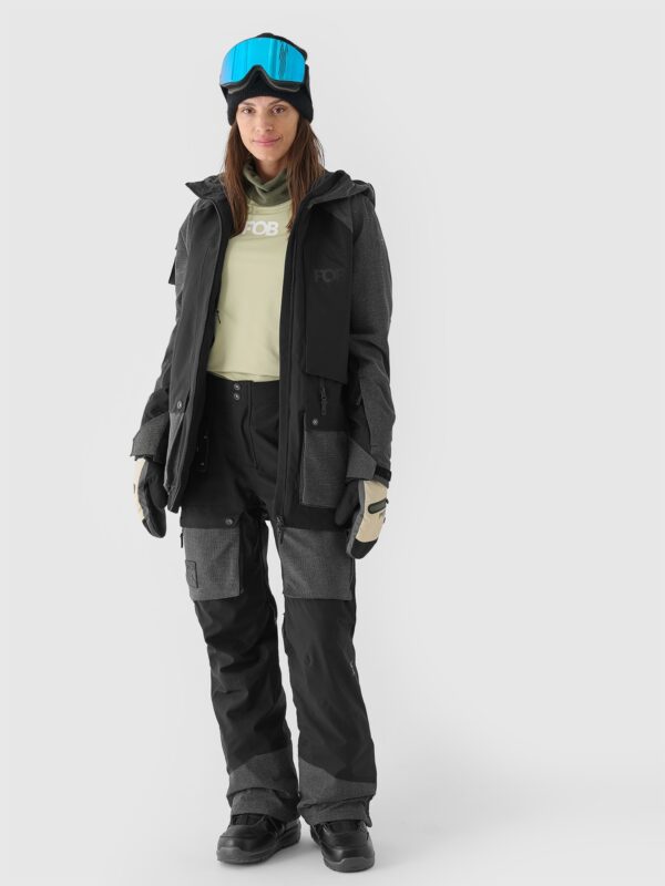 4F Kurtka snowboardowa membrana 10000 damska - czarna