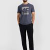 4F T-shirt regular z nadrukiem męski - szary