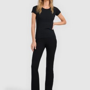 4F T-shirt slim gładki damski