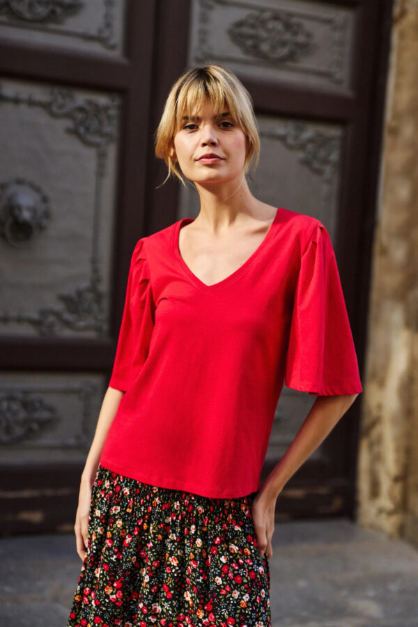 372d2506774d870704130d9b1376ddf322a309c1 Bluzka z bawełny czerwona