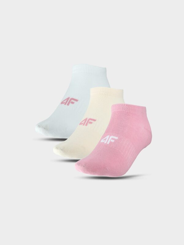 4F Skarpety casual przed kostkę (3-pack) damskie - multikolor