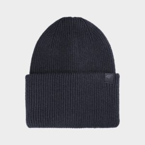 4F Czapka beanie uniseks - czarna