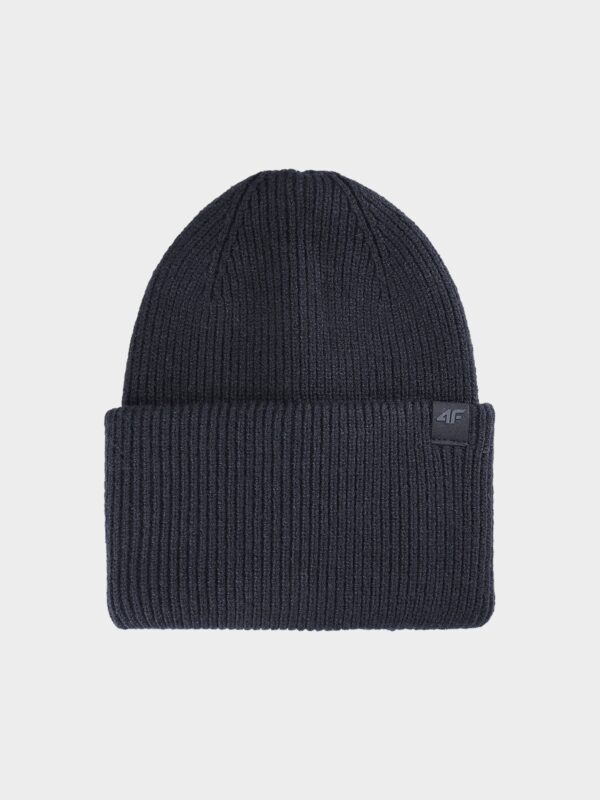 37e5c24444cd5cd9dab91d8b7d771935ddb238a4 4F Czapka beanie uniseks - czarna