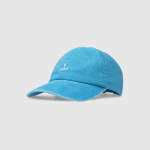 4F Czapka z daszkiem strapback damska - niebieska