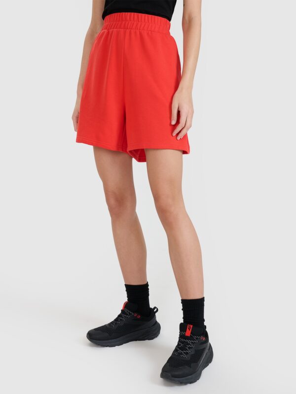 4F Spodenki dresowe damskie - czerwone