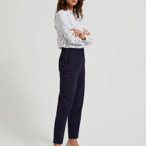 Spodnie cygaretki granatowe