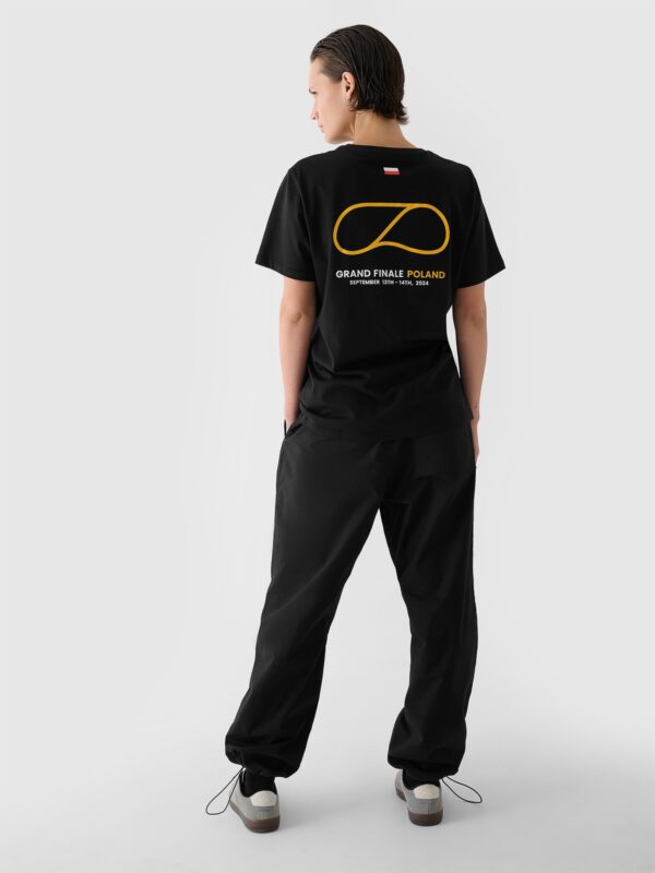 4F T-shirt regular z nadrukiem uniseks 4F x Drift Masters - czarny