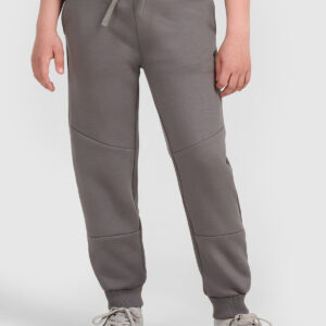 4F Spodnie dresowe joggery chłopięce - szare 146 (10-11 lat)