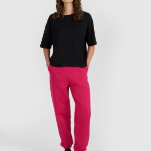 4F T-shirt oversize gładki damski - czarny