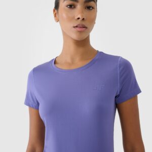 3d72c857e4decfd953ab3ea2507eecc7f4e7ec1a 4F Koszulka treningowa regular szybkoschnąca damska - granatowa