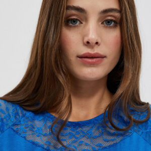 3faa3310910efefdf77f3e22580180b65bb7a764 Bluzka z koronką niebieska