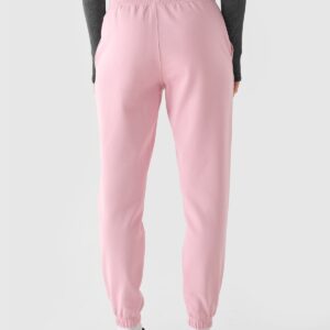 4F Spodnie dresowe joggery damskie - różowy