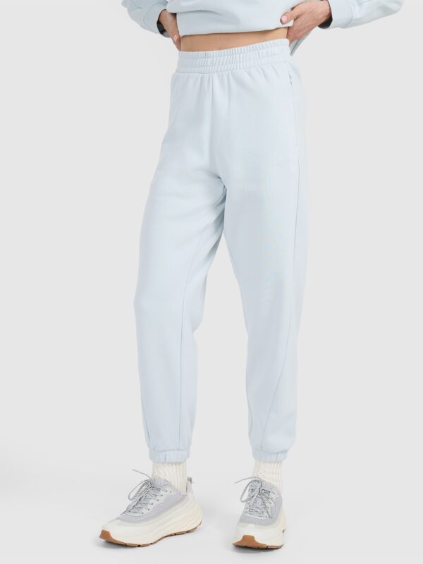 4F Spodnie dresowe joggery damskie - niebieskie