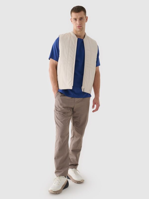 4F T-shirt oversize gładki męski - granatowy