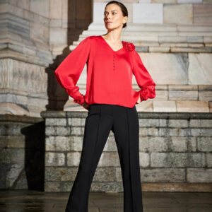 Koszula z różami czerwona