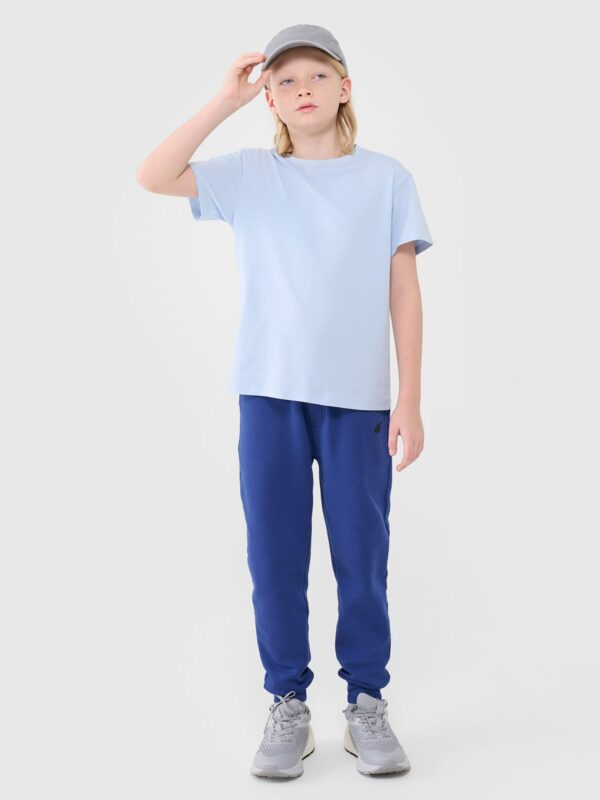 42d251d7ed19754ca520ed0b6ee0ed5d07540b29 4F T-shirt oversize gładki chłopięcy - niebieski 164 (13-14 lat)