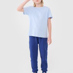 42d251d7ed19754ca520ed0b6ee0ed5d07540b29 4F T-shirt oversize gładki chłopięcy - niebieski 164 (13-14 lat)