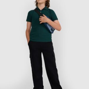 4F Koszulka polo regular chłopięca - zielona 128 (7-8 lat)