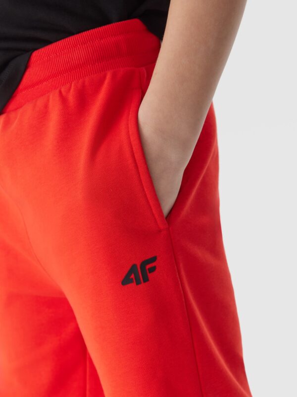 4F Spodenki dresowe chłopięce - pomarańczowe 122 (6-7 lat)