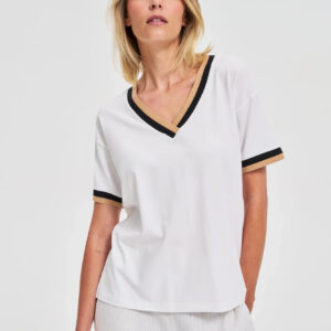 Bluzka z bawełny biała