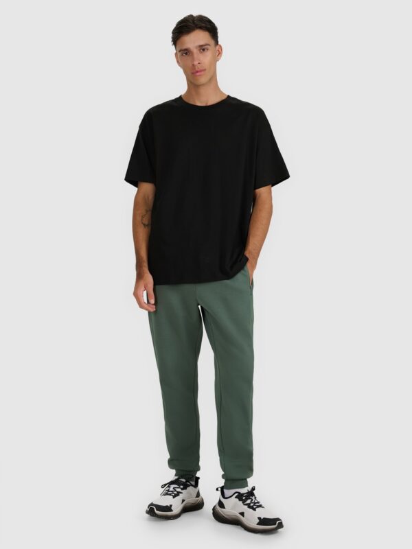 4F T-shirt oversize z nadrukiem męski - czarny