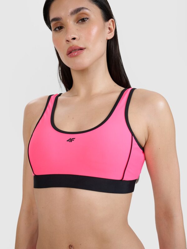 4F Góra od bikini damska - różowa