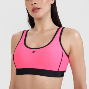 4F Góra od bikini damska - różowa