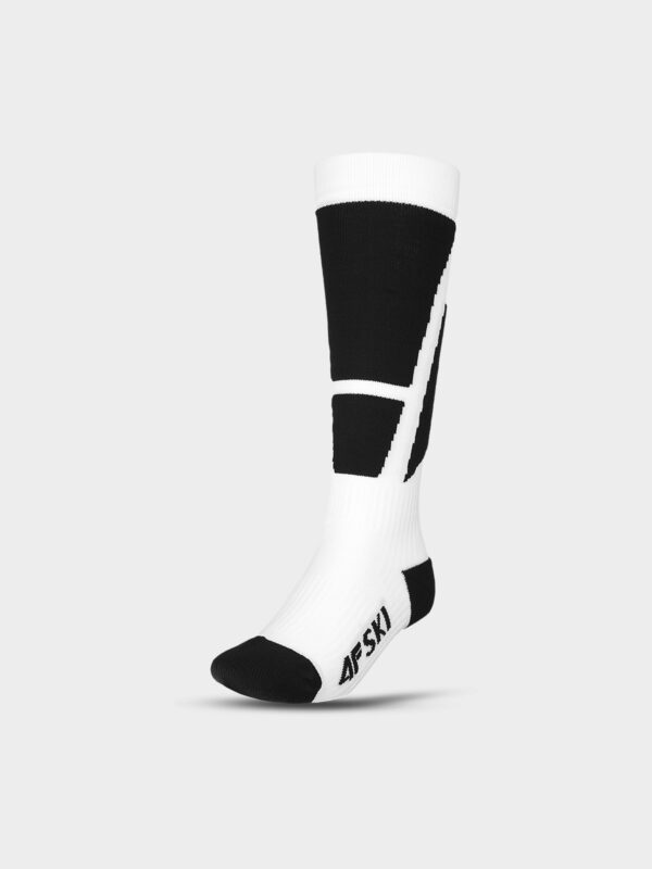 4F Skarpety narciarskie Thermolite męskie - białe