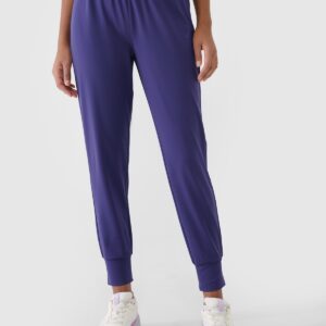 4F Spodnie treningowe szybkoschnące damskie - granatowe