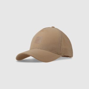 4F Czapka z daszkiem strapback uniseks - beżowa