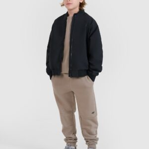 4F Kurtka przejściowa bomberka chłopięca - czarna 122 (6-7 lat)