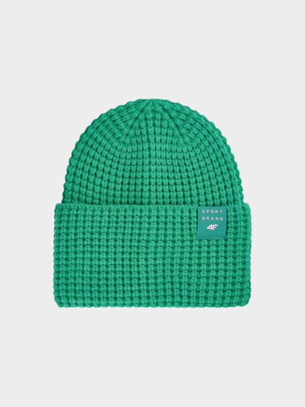 4F Czapka zimowa dziewczęca - zielona