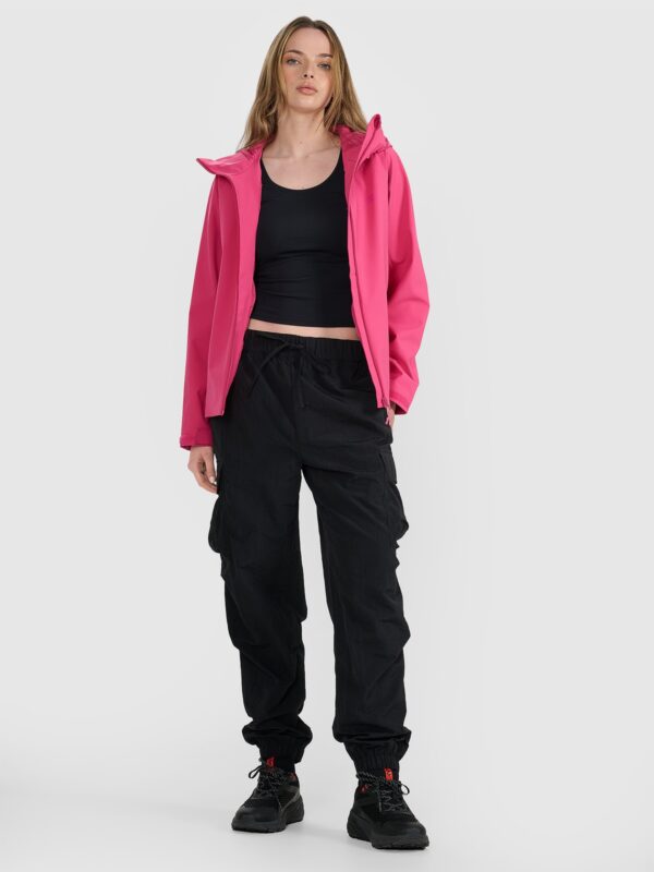 49b7ccfeaff3bcb34dab4bef526343e5688a02eb 4F Kurtka przejściowa membrana 5000 damska - różowa