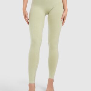 4F Legginsy do jogi i pilatesu bezszwowe damskie - zielone