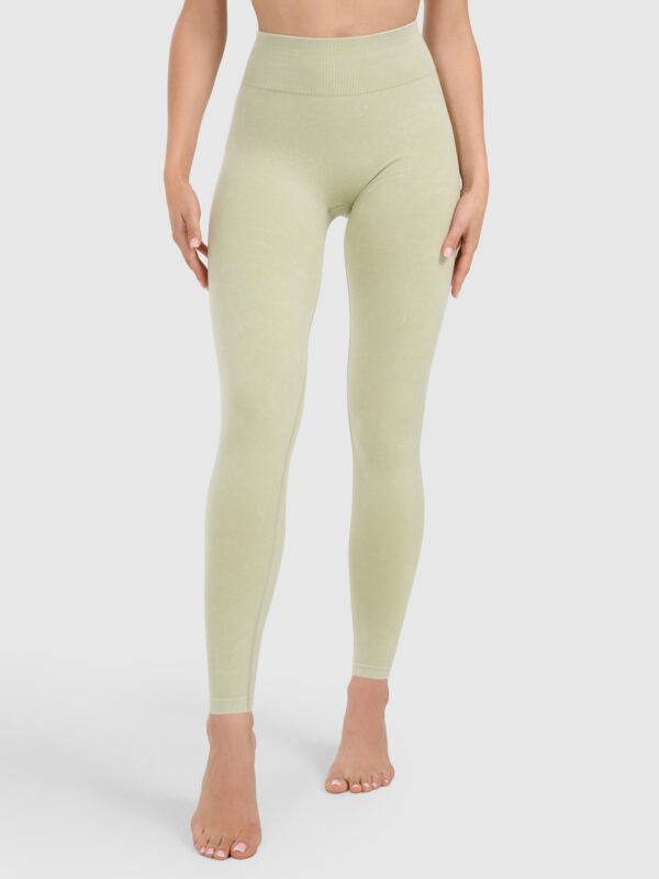 4F Legginsy do jogi i pilatesu bezszwowe damskie - zielone