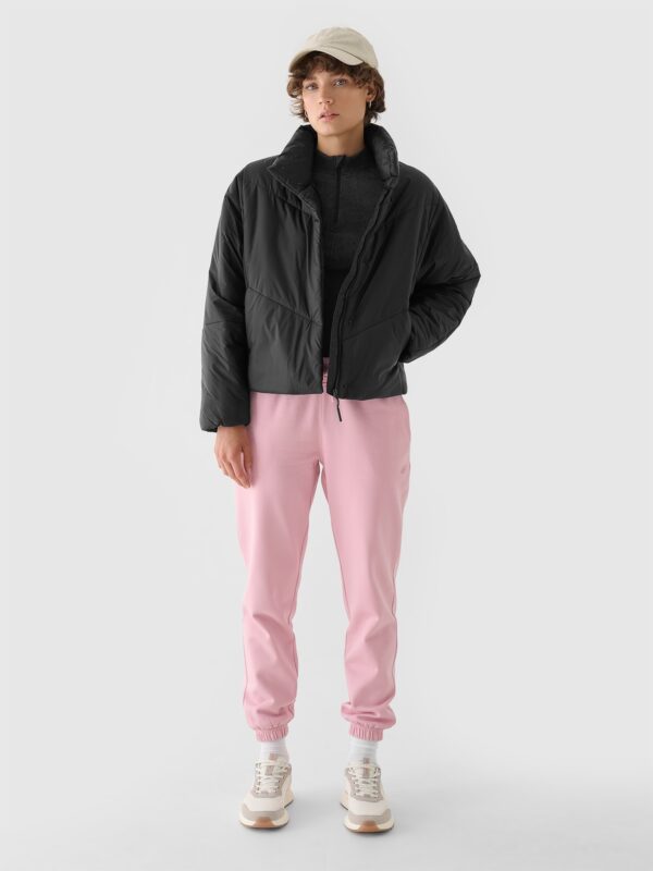 4F Kurtka puchowa z syntetycznym wypełnieniem damska - czarna