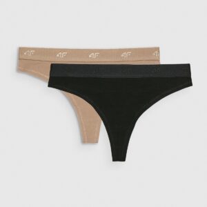 4F Bielizna stringi (2-pack) damskie - multikolor