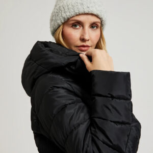 Czapka z dodatkiem wełny szara