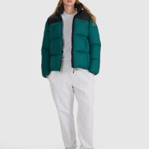 4F Kurtka puchowa z wypełnieniem syntetycznym damska - zielona