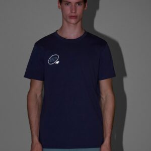 4F T-shirt regular z nadrukiem męski - szary