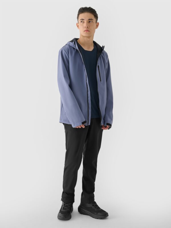 4b7e1d8230410d63066f09f33fd736da1540c0b3 4F Kurtka softshell wiatroodporna membrana 8000 męska - niebieska