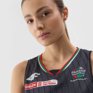 4F Koszulka meczowa replika wyjazdowa z sezonu 2024/25 damska 4F x Zagłębie Sosnowiec - multikolor